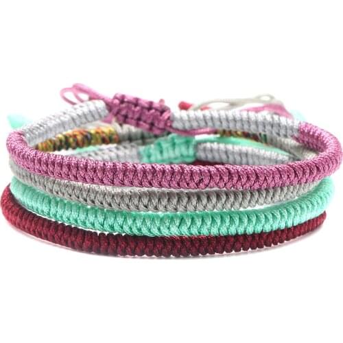 Tibetan Jewelry Buddhism Good Luck Charm Tibet Bracelet Handmade Rope Bangle&Bracelet Women Gifts