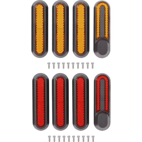 4pcs Protect Wheels Cover Hubs Cap Protective Shells Reflective Stickers for Scooter M365 Scooter Accessories