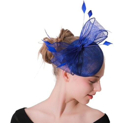 Elegant ladies wedding derby party tea wedding headwear hair Fascinators hat headbands for Women vintage hair accessories