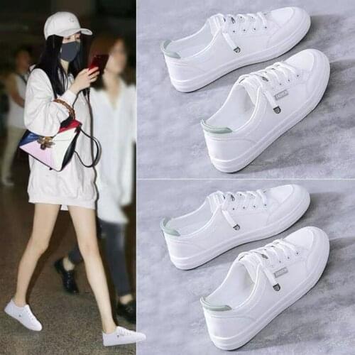2021 New small white shoes women flat all-match sneakers