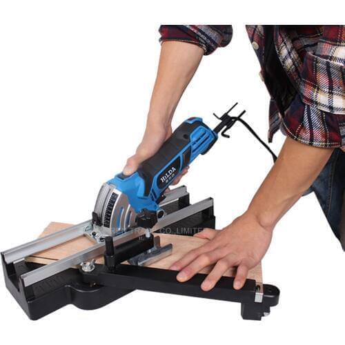 1PC JD3522C Electric Mini Circular Saw 500W Mini Power Saw With House-hold Metal Pulley Rail Circular Electric Saw Machine 220V