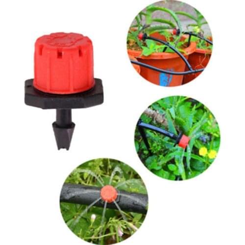 5pcs Micro Flow Dripper Drip Head 1/4 Inch Hose Garden Irrigation Misting household automatic watering irrigation supplies New