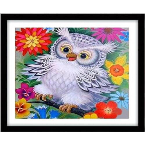 Diamond Embroidery Diy Diamond Painting Cross Stitch Kits Diamond Mosaic Owl Full Square Diamond Embroidery AD074