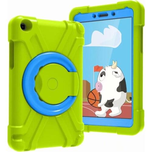 360 Rotation Stand Case For Samsung Galaxy Tab A 8.0" T290 T295 T297 2019 Kids Shock Proof EVA Tablet Protect Cover Coque + Pen