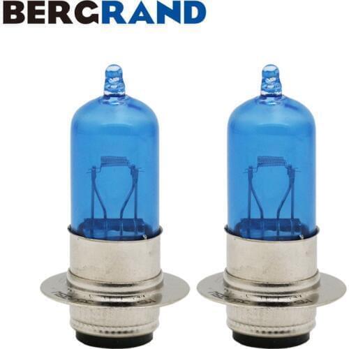 HS M5 P15d-25-1 35/35W Halogen Lamp Xenon 5000K Motorcycle Headlight Hard Glass For Yamaha Quad Bike Atv 2PCS