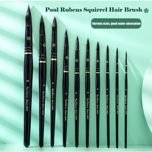 Paul Rubens Master Grade Watercolor Brush Professional Painting Brush Squirrel hair For Master Gallery Art Studio