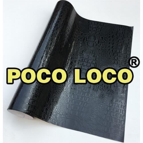 Crocodile Leather Pattern PVC Adhesive Vinyl Film Sheet Decal Car Styling Body Wrap Motorcycle Truck Wrapping Foil