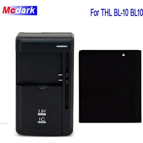 Mcdark 1800mAh For THL BL-10 BL10 T12 Battery For THL BL-10 Batterie Bateria Accumulator Phone High Quality+Universal Charger