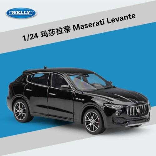 WELLY 1:24 Scale Diecast Alloy Model Car Toys For Maserati Levante SUV Metal Classic Car Toy For Children Gift