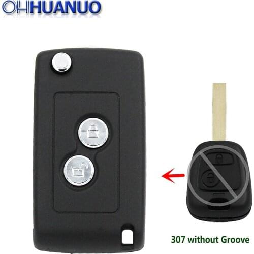 2 Buttons Modified Flip Folding Remote Key Shell (307 without Groove) for Citroen C1 C2 C3 Xsara Picasso
