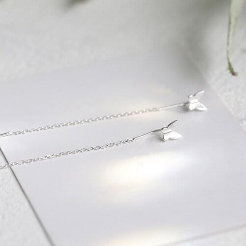 Fashion Jewelry Butterfly Earring Romantic Creative Design Long Chain Dangle Earrings For Women Party Celebration Gifts