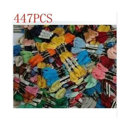 Embroidery Thread Similar DMC Cross Stitch Thread Floss 447 Pieces Cotton Free Shipping New
