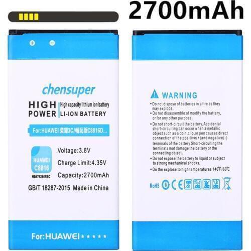 NEW HB474284RBC Battery for Huawei C8816 C8816D C8817L G615 G620 Replacement batteries