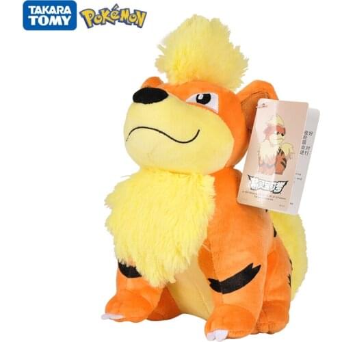 Original 22cm Pokemon Growlithe ガーディ plush toy cute cartoon Pikachu Gengar plush doll big doll pillow ragdoll child birthday gif