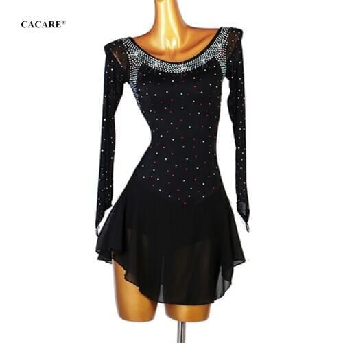 CACARE Figure Skating Dress Women Girls Customize Competition Ice Skating Dresses Latin Dance Costumes D0873