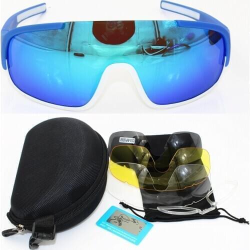 Do Crave 4 Lens Airsoftsports Blade Cycling Sunglasses Polarized Men Sport Road Mtb Mountain Bike Glasses Eyewear