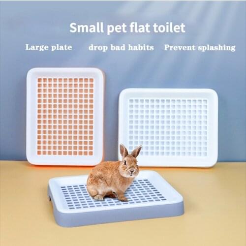 Chinchilla toilet rabbit supplies large urinal bedpan drawer with bottom net Dutch pig ferret dwarf rabbit special pet toilet