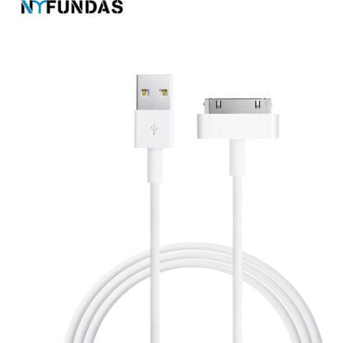 NYFundas usb data charger cable for iphone 4 4s ipod nano ipad 2 3 iphone 4 s 30 pin 1m cord usb charging cable kabel cargador