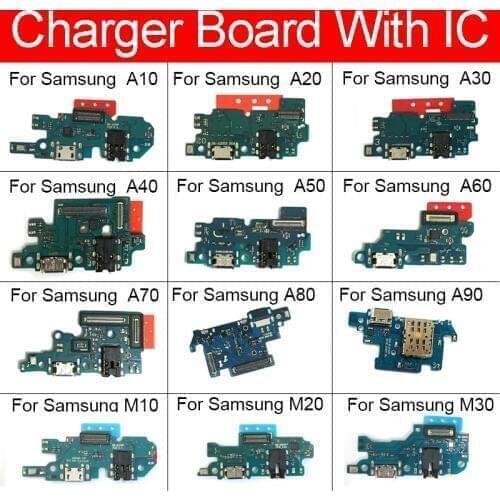 Usb Charger Prot Board For Samsung A10 A20 A30 A40 A50 A60 A70 A80 A90 M10 M20 M30 M40 Chargring Plug Dock Board Replacement