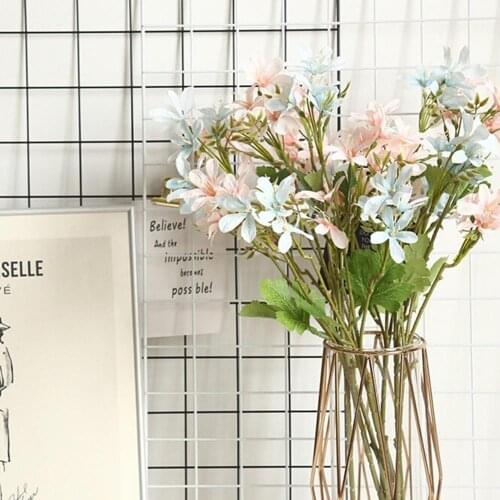1Pc Freesia Artificial Flower Garden DIY Stage Party Home Wedding Decoration Silk Flowers Christmas Festival Home Decor
