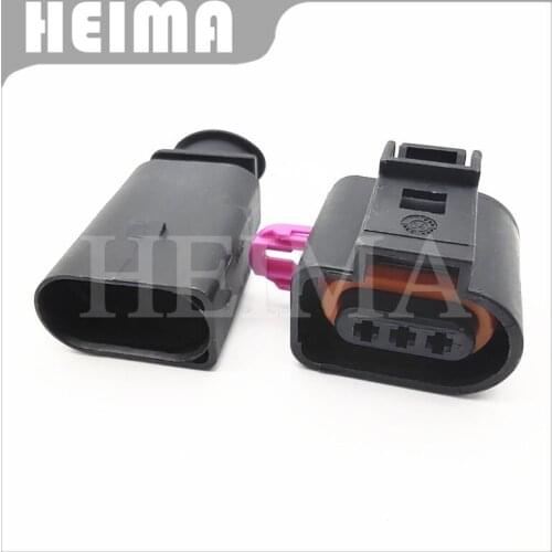 10/20/30sets kit 3 Pin way male female VW Skoda Passat auto Air-Condition pressure switch Temp sensor Plug 1J0973803 1J0973703