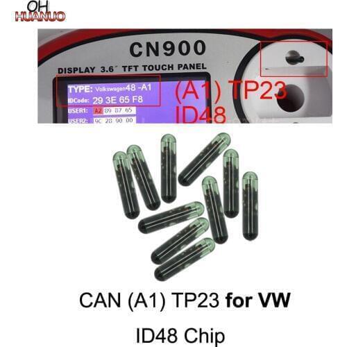 10 PCS,CAN (A1) TP23 ID48 Glass Chip Auto Transponder Car Blank Key Chip For VW