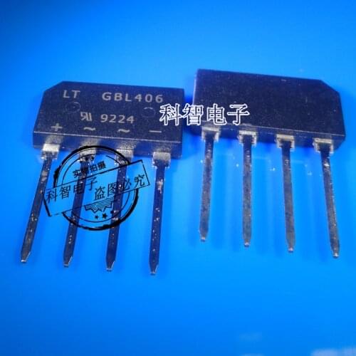 10pcs/lot 100% New&original GBL406 GBL 4A 600V