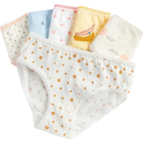 12pcs/Lot Fashion Baby Girls Underwear Cotton Panties Kids Short Briefs Children 1-12years