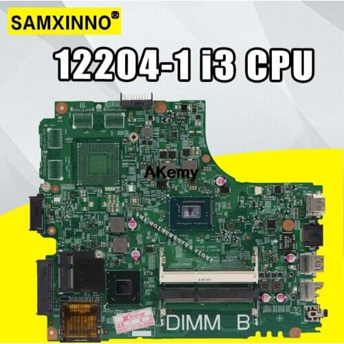12204-1 For DELL INSPIRON 2421 3421 5421 laptop motherboard CN-07GDDC I3-2375M 12204-1 DNE40-CR orginal Teste motherboard