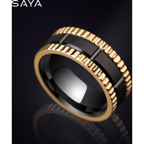 2021 Men Tungsten Wedding Rings, 8MM Width Black Band Brushed, Customized, Free Shipping