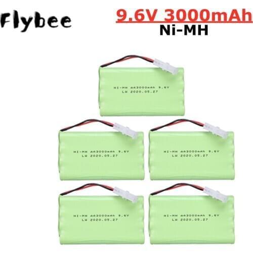 9.6V Ni-MH Battery For RC Toys Electric toys security facilities electric toy AA 9.6 V 3000 mah Rechargeable Battery Tamiya Plug