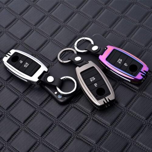 Zinc Alloy Car Key Cover Case Auto Protect For Kia Rio Sportage 2017 2018 2019 Ceed Optima Sorento Cerato Picanto Key Covers