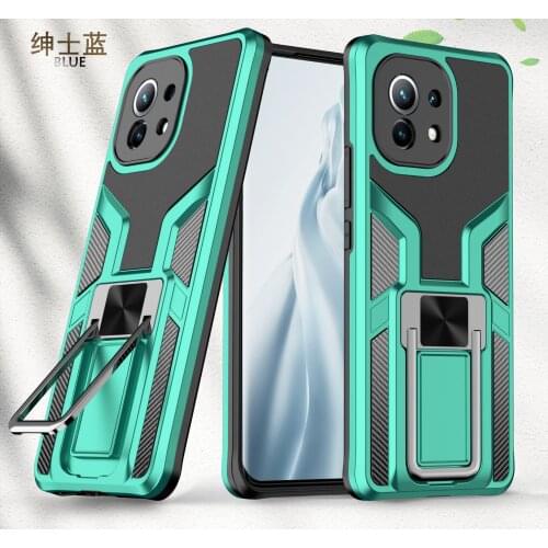 For Xiaomi Mi 11 Case Hard PC+TPU With Stand magnet Armor shockproof protect Back Cover Case For Xiaomi Mi 10T Pro 10i 10T lite