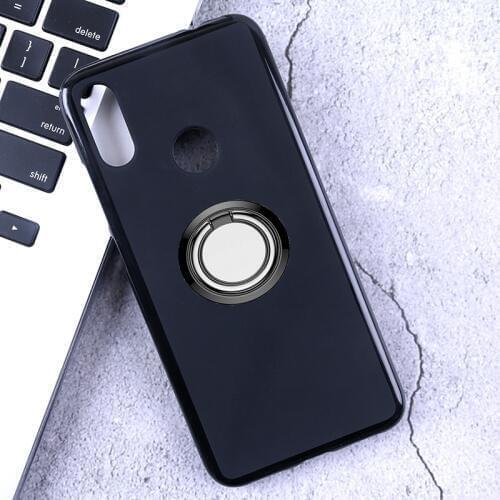 For For Xiaomi Pocophone F1 Mi A2 6X 8 Explorer Edition Redmi Note 5 5A 6 6A Back Ring Holder Bracket Cover Soft Silicone Case
