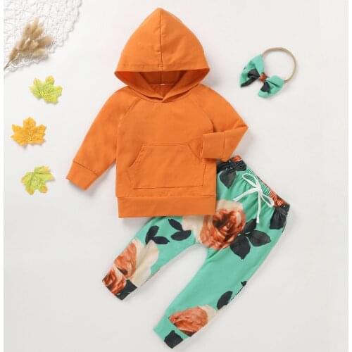 New Spring Children Toddler Clothing Baby Boys Girl Clothes Suit Kid Sports Hooded Pants 2pcs/Sets Infant Tracksuit