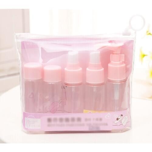 Travel Beauty Cosmetic Bottles Plastic Portable Packaging Bottle Spray Bottle Set High Quality Simple Portable Bottles