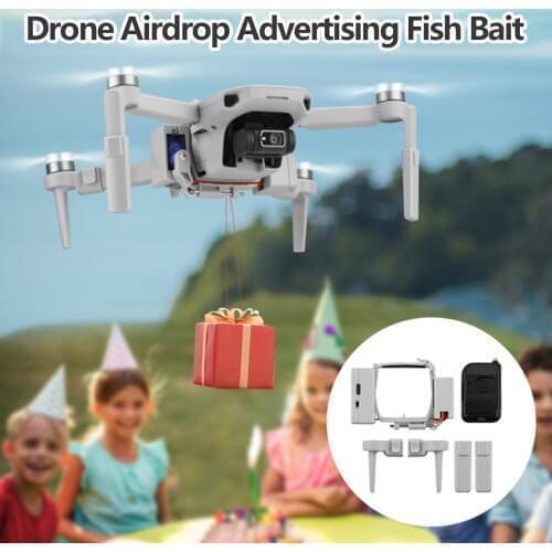 Drone Airdrop Advertising Fish Bait Gift Ring Thrower Delivery Drop with Landing Gear Remote Control for DJI Mavic Mini