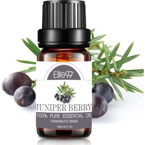 Elite99 10ml Juniper Berry Pure Essential Oils For Aromatherapy Humidifier Diffuser Massage Body Relax Essential Oil Ginger