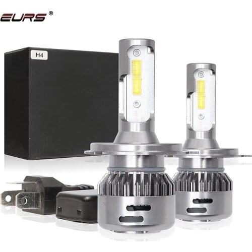 EURS H4 H7 Led Car Headlight H1 H8 H9 H11 HB4 HB3 9006 9005 9012 8000LM 72W 6000K 12V Car Light Auto Fog Lamp P8 Lighting