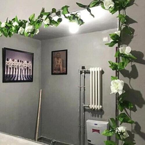 Artificial Flower Hanging Wall Art Decor Plastic Wedding Party Flower Ivy Vine Decor for Home Balcony Flower Arrangement Bonsai