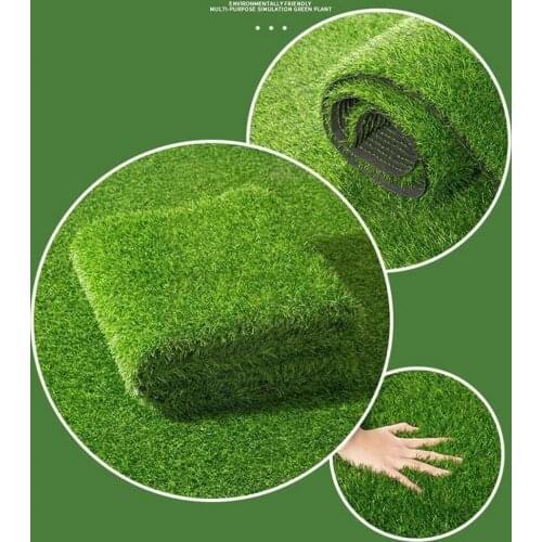 1PC Artificial Grassland Mat Green Plants Lawn Turf Micro Floor Green Mat Landscape Carpet Grass Home Fake Decor DIY K4F6
