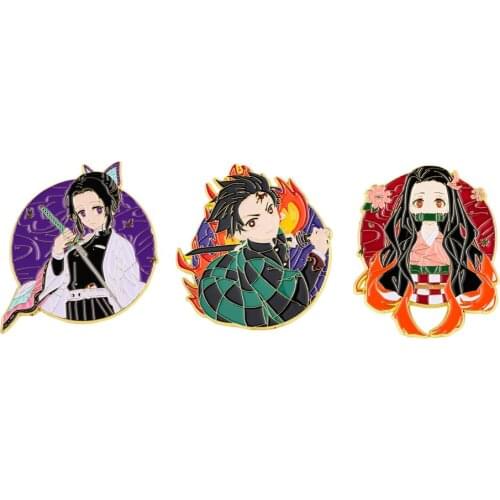 J2855 Anime Brooch Backpack Badge Clothes Pin Enamel Pins Hat Pin Charm Kids Gift Fashion Aceessory
