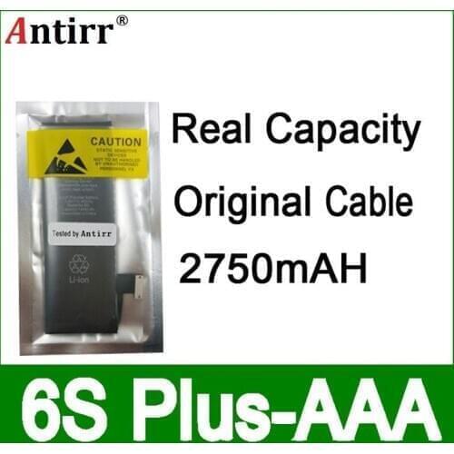 10pcs/lot Real Capacity China Protection board 2750mAh 3.7V Battery for iPhone 6S PLUS zero cycle replacement repair parts AAA