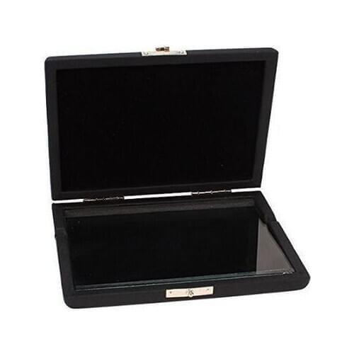 Clarinet Saxophone Reed Case For 6 Reeds Internal Glass Pane Black