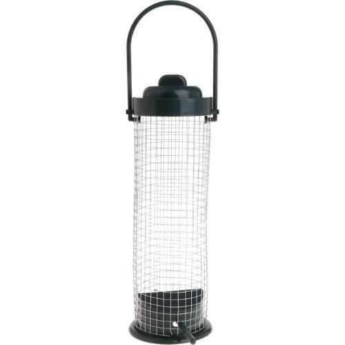 Bird Feeder Outdoor Hanging Mesh Feeding Wild Birds Plastic Supplies Products Park Garden Tree Container Parrot Food Dispenser