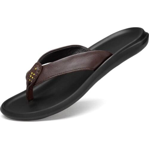 Summer Men Fashion Trend Flip Flops Home Slippers Non-Slip Beach Slippers