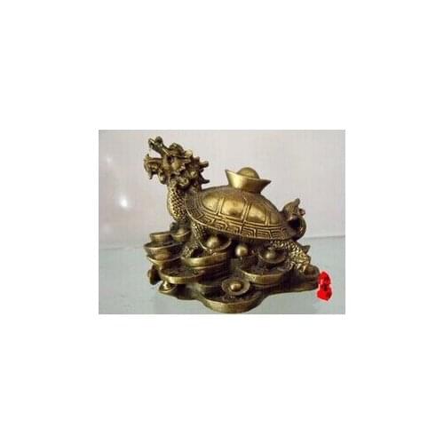 Open light copper faucet yuan Baolong turtle turtle ornaments