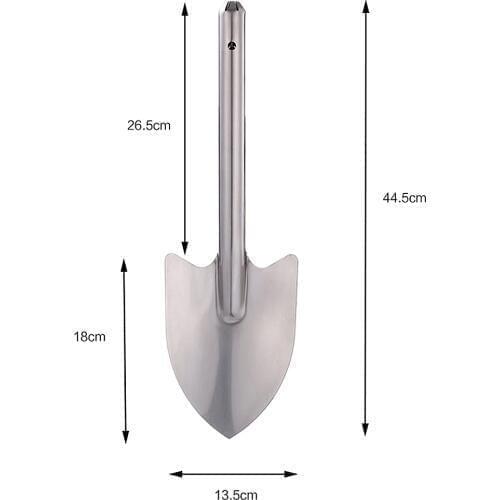 Stainless Steel Garden Shovel Outdoor Explore Camping Spade Emergency Survival Hand Tools
