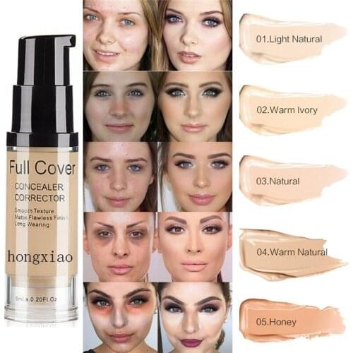 NEW 6ml Face Matte Liquid Foundation Base Makeup Oil Control 24 Hours Lasting Concealer Full Coverage Waterproof Contour Makeup