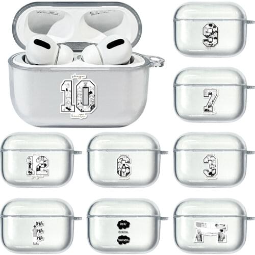 Anime Haikyuu Oya Transparent Case For Apple Airpods Pro Casing Silicone Bluetooth Earphone Box for Air pods 3 Pro Cover Capa
